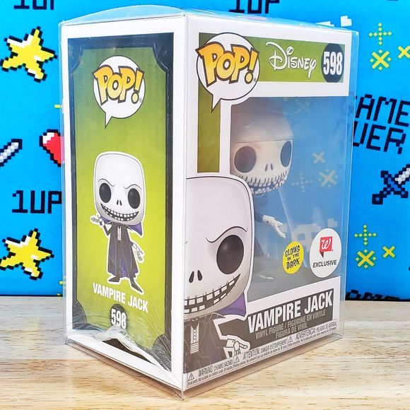 Funko PoP Nightmare Before Christmas Vampire Jack #598 GITD Exclusive + Protecto - Picture 2 of 10